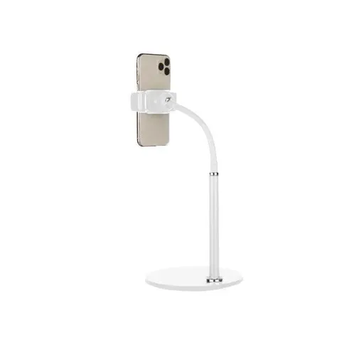 Adjustable Floor/Desk Stand Bed Lazy Mount Holder Arm Bracket For Phone Tablet - 6.5-9cm White(Desk Stand)