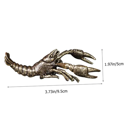 Statue Feng Shui Ornament Desktop Ornament Sea Animals Figures Feng Shui Lobster Sea Creature Figurines House Decorations for Home