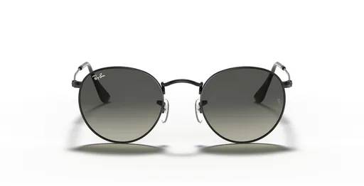 Round Flat Grey Gradient Lenses Sunglasses