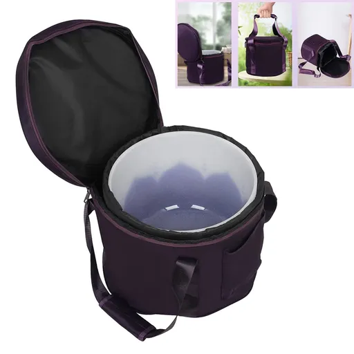 Multifunctional Crystal Bowl Bag Thicken Padded Carry Cases Bag Yoga Singing Bowl Travelling Bag With Carrying Strap Padded Carry