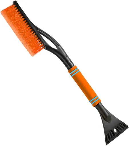 26.7" Snow Brush & Ice Scraper for Car Windshield, 2 in 1 with Squeegee, Detachable Removal Tool Comfortable Ergonomic Foam Grip Cars, Suvs, Trucks, RVs -