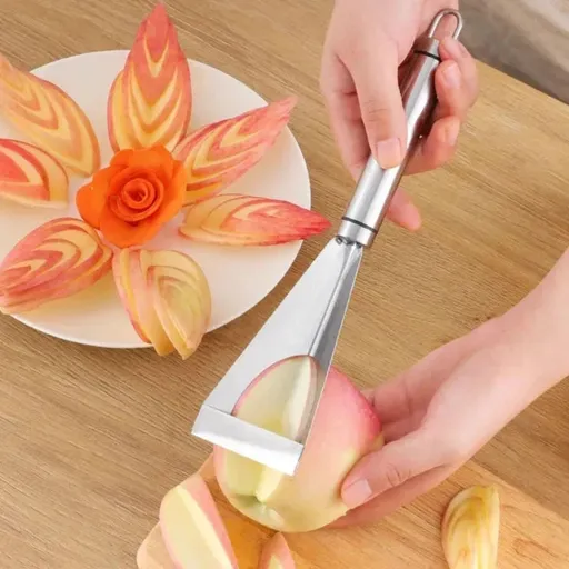 Fruit Carving Knife, Stainless Steel Fruit & Vegetable Cutter Knife, Multi-purpose V Shape Fruit Carving Peeler Tool
