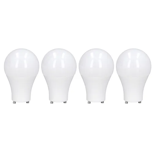 4PCS GU24 Light Bulb High Brightness Energy Saving LED A19 Light Bulb for Bedroom Office 120V9W Warm White 2700K