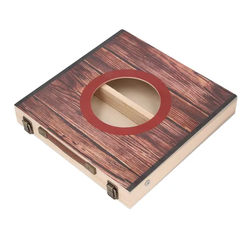 Cornhole Game Set Portable Foldable Interactive Water Resistant Bean Bag Toss Game for Party Camping Outdoor Backyard Red Circle