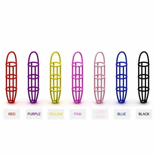 House Of Dasein 5 Pack Cock Ring Stretchy Silicone Elastic Net Cage Penis Sleeve Colourful Set - Multicoloured