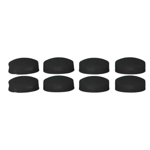 8pcs Doorbell Button Replacement Silicone Responsive Video Doorbell Buttons with 4 Screws for Doorbell Pro Black