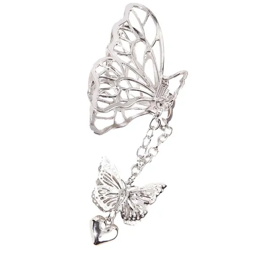 1pc Cutout Hair Clip Hair Accessories Hair Grip Woman Chain Hair Clip Stylish Metal Headdress Hollow Hairpin Woman Stylish Hair
