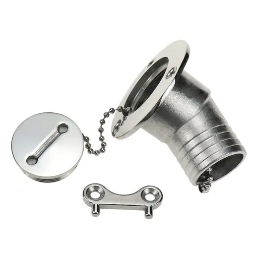 New Casting 1-1/2"(38mm) Boat Deck Fill/Filler with Key Cap Marine 316 Stainless Steel Hardware for Boat Yacht Caravan (Universal)