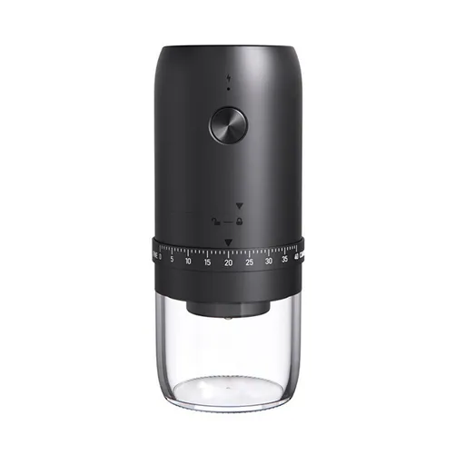 Portable Electric Coffee Bean Grinder with 40 Adjustable Settings, Small Espresso Grinder Rechargeable Coffee Grinder with Multiple Grinding Settings for Travel, Camping, Home & Office
