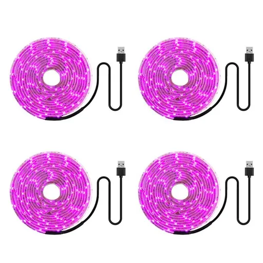4X LED Grow Light Full Spectrum 5V USB Grow Light Strip 2835 LED Phyto Lamps for Plants Greenhouse Hydroponic 100cm