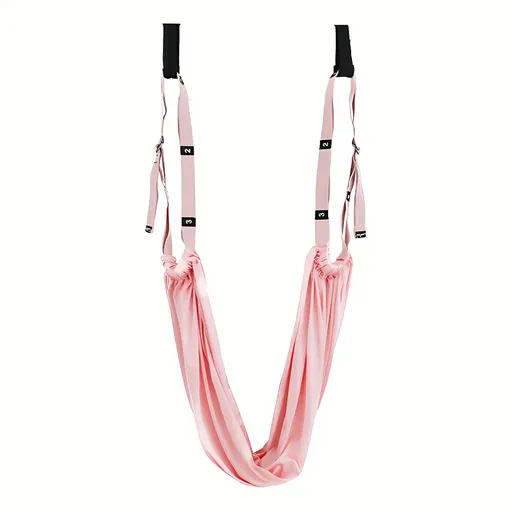 Air Yoga Rope Elastic Stretch Belt Inversion Training Strap Handstand Fitness - Pink