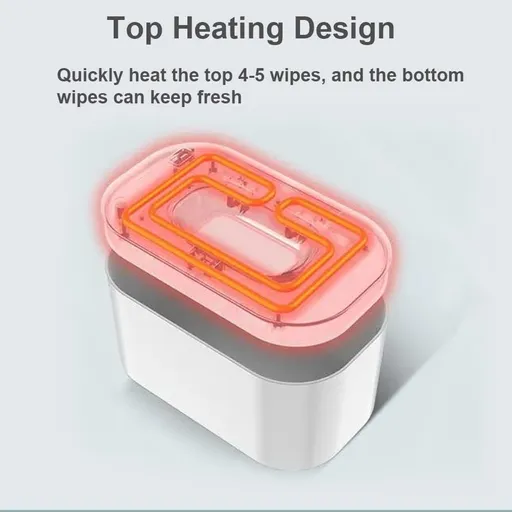 Wipe Warmer,Baby Wipe Warmer with Digital Display Large Capacity Baby Wet Wipes Warmer , Adjustable Temperature Heating
