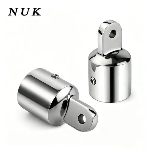 316 Stainless Steel Top Eye End Cap, Marine Top Slide Cap, Boat Canopy Fitting Hardware for Tube, Yacht Awning Connector(Single top 25mm)