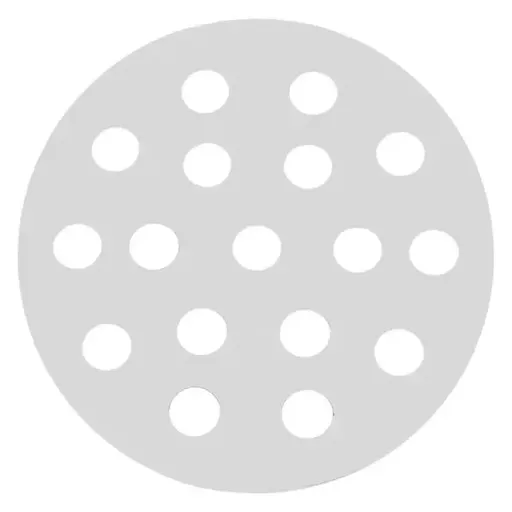 Round Iron Charcoal Grill Grate Replacement Heat Resistant Ventilated for Barbecue Camping Outdoor Picnic Silver 145 mm
