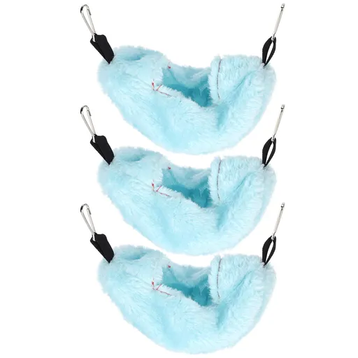 3 Sets Parrots Cage Bird Tent Bed House Hanging Hammock Hamster Nests Small Animals Accessories