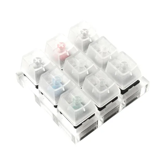 Mechanical Keyboard Switches 9-axis Keyboard Tester Kit with Clear Keycaps for Box Mechanical Keyboard Accessories