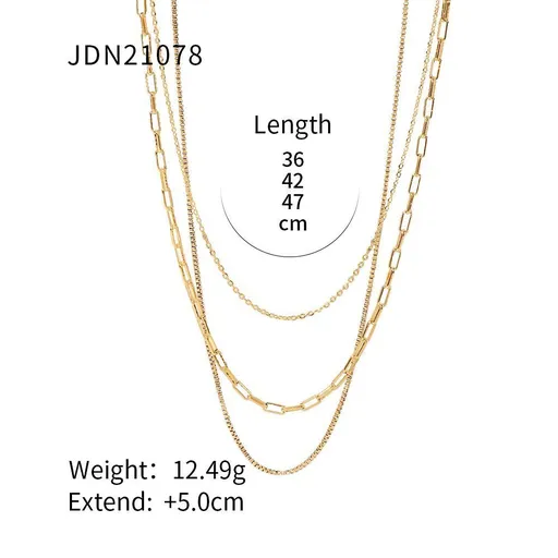 Classic Stainless Steel Necklace JDN21078