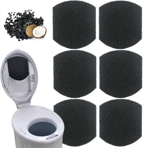 Diaper Pail Deodorizers Activated Charcoal Filter Refills Compatible with Ubbi Diaper Pail | 6 Pack Carbon Filter | Precise fit | Thickened | Natural, Odor Eliminator, Keep Home Fresh