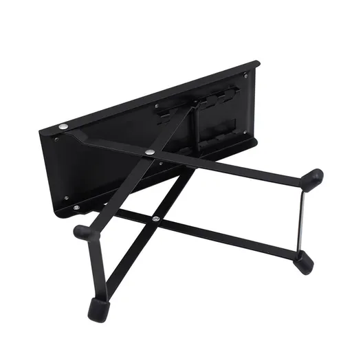 Portable Foldable Guitar Foot Rest Stool in Black - and Sturdy Guitar Accessory for Comfortable Playing