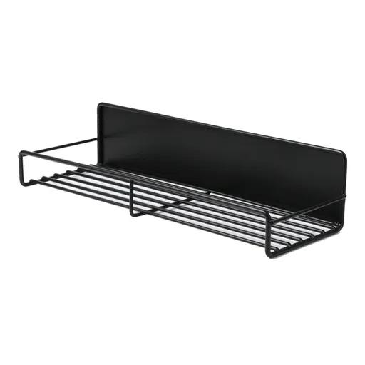 Wall Mounted Magnetic Shelf Refrigerator Punch Free Seasoning Rack Metal Storage Rack 30x10.5x7cm/11.8x4.1x2.8in