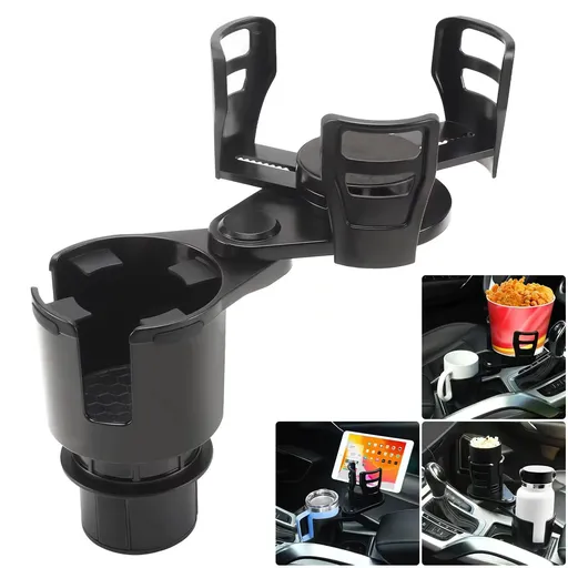 Cup Holder Expander for car 2 in 1 Multifunctional Car Cup Holder Extender Adapter with Adjustable Base Compatible
