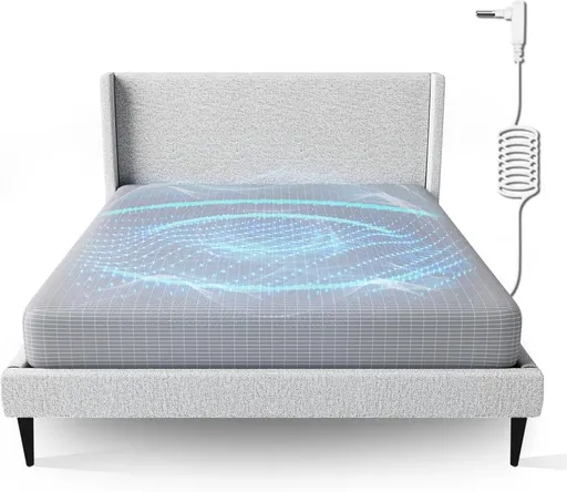 Grounding Fitted Sheet Bed Earthing Fitted Sheet AU Plug Grounding Connection Cord Conductive Mat (Gray, Double 137x190cm+33cm)