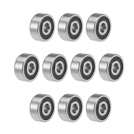 623-2RS Deep Groove Ball Bearings 3mm x 10mm x 4mm Double Sealed Chrome Steel P6(ABEC3) 10pcs high load capacity, wear resistance