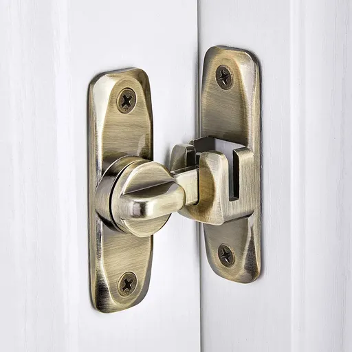 Barn Door Latches,90/180 Degree Gate Lock,Zinc Alloy Right Angle Door Lock Latch,Flip Gate Latches Hardware,Door Security