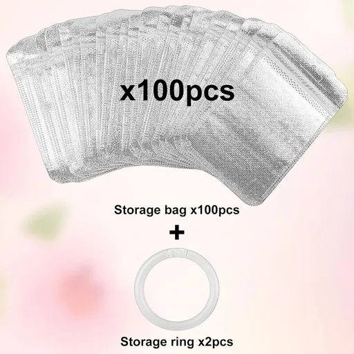 100PCS Diamond Painting Beads Storage Bags – 4.3'' x 2.7'' Small Reusable Ziplock Jewerly Bags Pouches for DIY Diamond Art, Gem & Bead,Samples,Small Items,Craft Supplies Storage Accessories