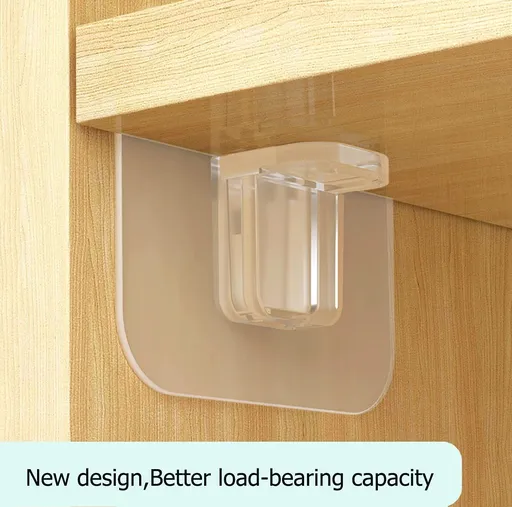 12 Pack Shelf Support Peg,Self Adhesive Clips,Strong Partition Pin for Kitchen Cabinet Book Shelves Closet Brackets , Modular