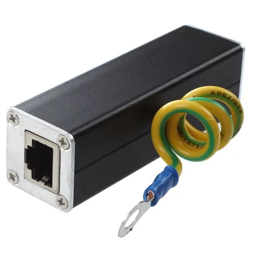 RJ45 Plug Ethernet Network Surge Protector Arrester 100MHz