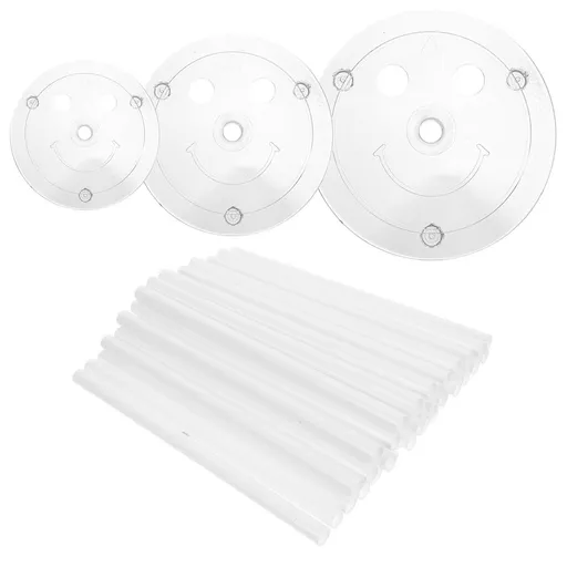 Clear Plastic Cake Support Rods for Easy Installation in Theme Parties 1Set