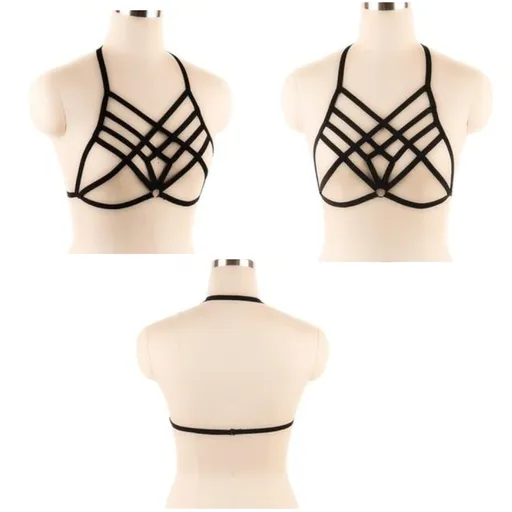 House Of Dasein Pentagram Sexy Body Harness Bondage Cage Bra Bdsm Lingerie - S0015