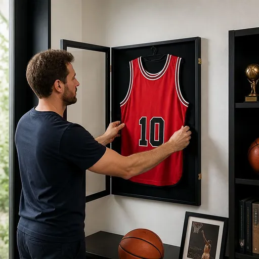 Jersey Display Frame Case 590 x 790 x 40mm Lockable JBox