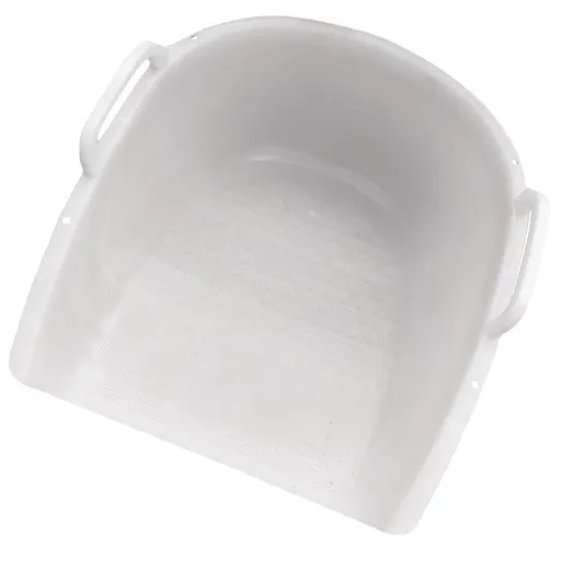 White Plastic Dustpan for Household and Outdoor Cleaning, 1-Pack Dust Pan for Easy Dirt and Debris Removal