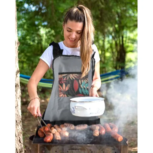 Garden Apron, Oxford Cloth Work Apron with Pockets, Adjustable Tool Apron for Home Garden, Heavy Duty Work Apron for Men & Women