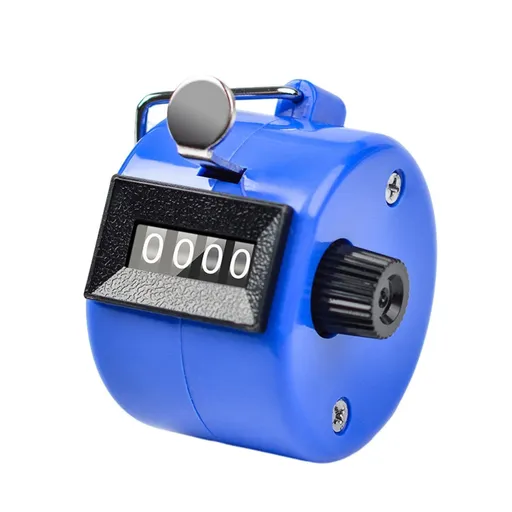 Hand Tally Counter 4 Digit Number Dual Clicker Golf Handy ConvenientBaseball Counter Compact Hand Metal Tally Clicker with