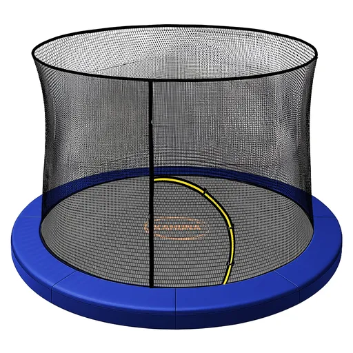 Kahuna 10ft Trampoline Pad and Net - Blue