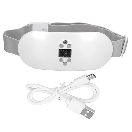 Electric Waist Belt Device EMS Menstrual Heating Pad Portable Cordless Heating Pad for Abdomen Shaping Slimming