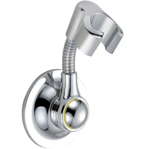 Shower Head Holder - Flexible Wall Mount Shower Head Holder for Hand Held Shower, suction cup type, for Rental, RV, Hotel & Bathroom