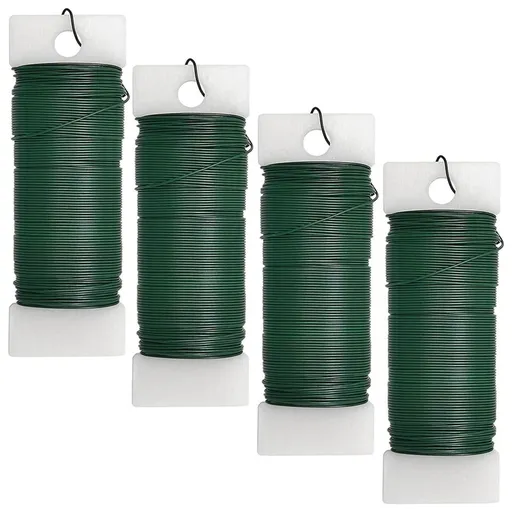 4Pack Floral Wire Flexible Paddle Florist Green