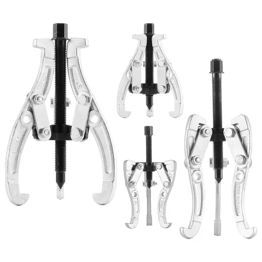 Gear Puller Set, 76.2 mm/101.6 mm/152.4 mm/203.2 mm 3 Jaw Bearing Puller with Reversible Jaws, 2 Jaw/3 Jaw Pulley Puller