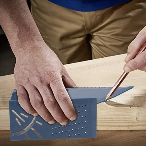Precision Woodworking Tools Woodworking Scribe Mark Line Gauge T-Type Ruler 3D Mitre Angle Measuring Gauge Square Size Measure