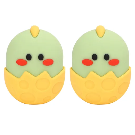 2Pcs Silicone Ice Face Mold Yellow Chicken Shape Face Eye Ice Roller for Men Women Reducing Swelling Pain Inflammation