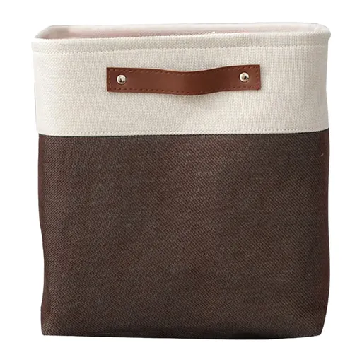 Transparent Zipper Clothing Storage Bag - Heavy-Duty Organizer for Blankets, Linen, Bed Sheets, Clothes & Pillows, Brown, 30 x 23 x 15 cm