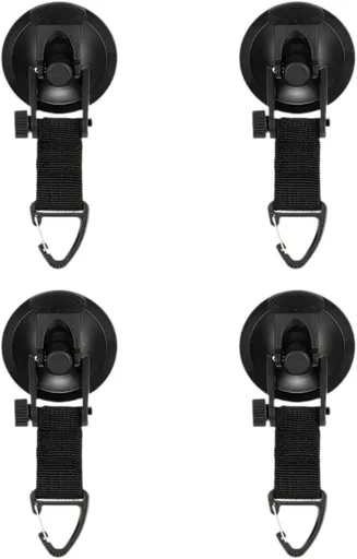 4 Pack Adjustable Strap Hooks for Tarp Tent Secure Attachment Multi Functional