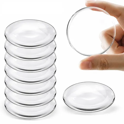 Transparent Door Handle Bumper - 8 Pcs 30mm PVC Self-Adhesive Wall Protector, Shock Absorbing Silent Cushion for Home, Bedroom & Fridge Doors