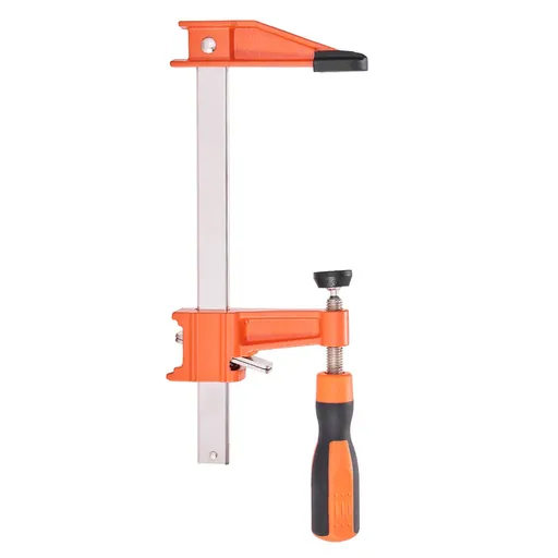Bar Clamps for Woodworking, 2-Pack 15.24 cm and 2-Pack 30.48 cm, Lockable F-Clamp with 272 kg Load Limit, 63.5 mm Depth, Cast Iron and Carbon Steel, Wood Clamps for Woodworking Metal Working
