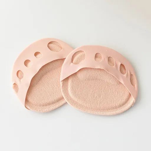 Ball of Foot Cushions (4Pairs) - Metatarsal Pads Invisible Socks for Women and Men Soft Foot Pads for Ball of Feet Reusable