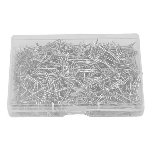 500pcs Stainless Steel T Pins 27mm/1.06in Wig T Pins T Shaped Needles with Plastic Box for Sewing Modelling